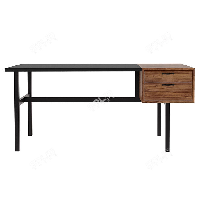 Modern Millimeter Gielle Desk 3D model image 1