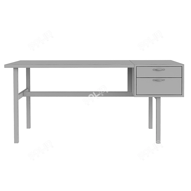 Modern Millimeter Gielle Desk 3D model image 4