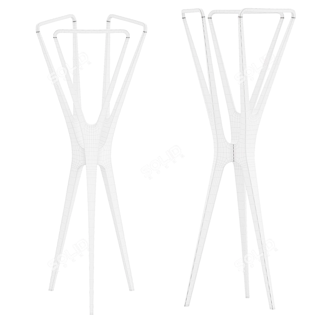 Elegant MOMENT Floor Hanger 3D model image 2