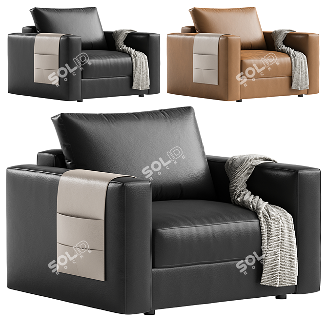 Edward Model Armchair 3D Rendered 3D model image 1