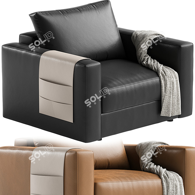 Edward Model Armchair 3D Rendered 3D model image 3