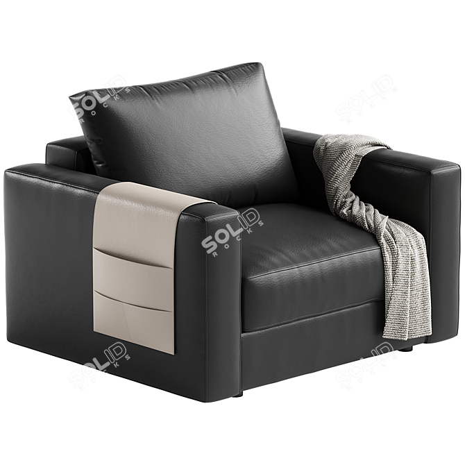 Edward Model Armchair 3D Rendered 3D model image 4