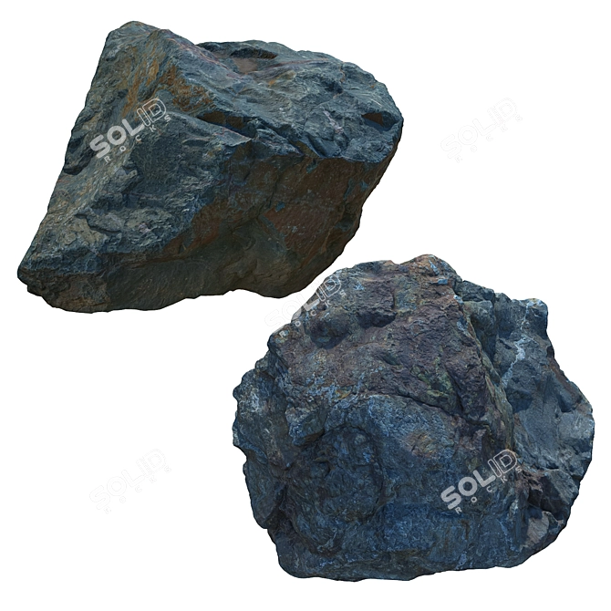 Landscaping Stones Bundle 3D model image 2