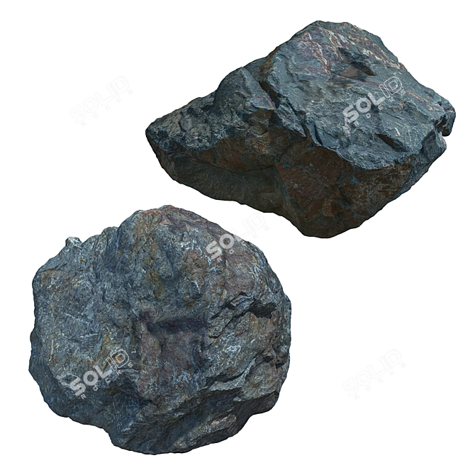 Landscaping Stones Bundle 3D model image 4