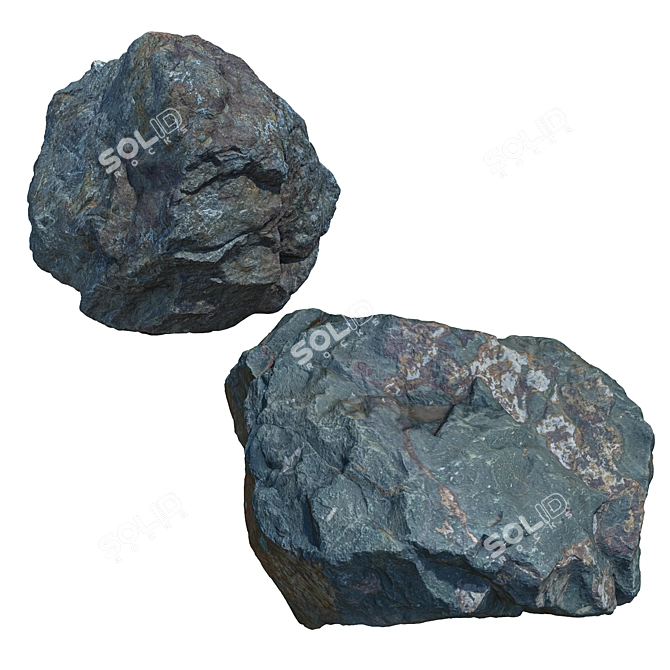 Landscaping Stones Bundle 3D model image 6