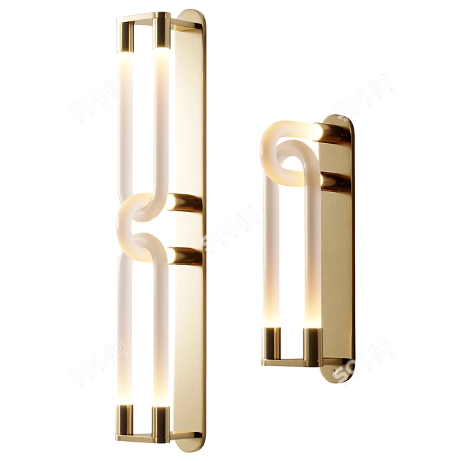 Modern Loopi Wall Sconce Export 3D model image 1