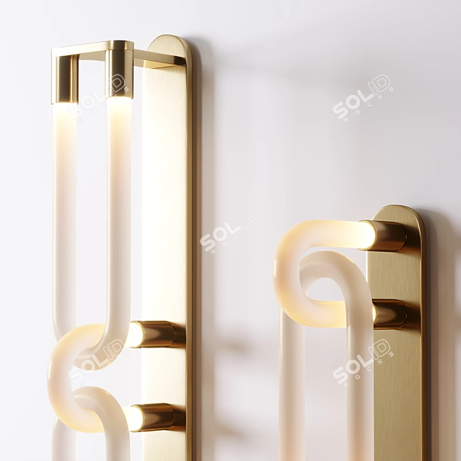 Modern Loopi Wall Sconce Export 3D model image 2