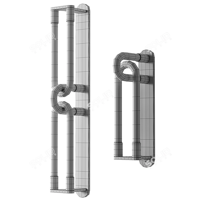 Modern Loopi Wall Sconce Export 3D model image 3