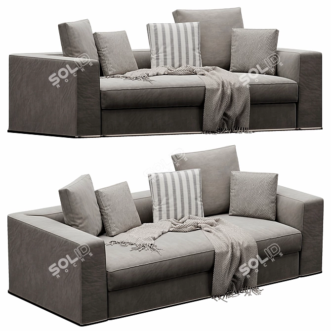 Powell Modern Sofa Set, 215cm 3D model image 4