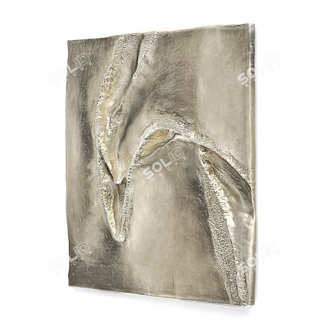 Flight of Bird Metal Relief 3D model image 2