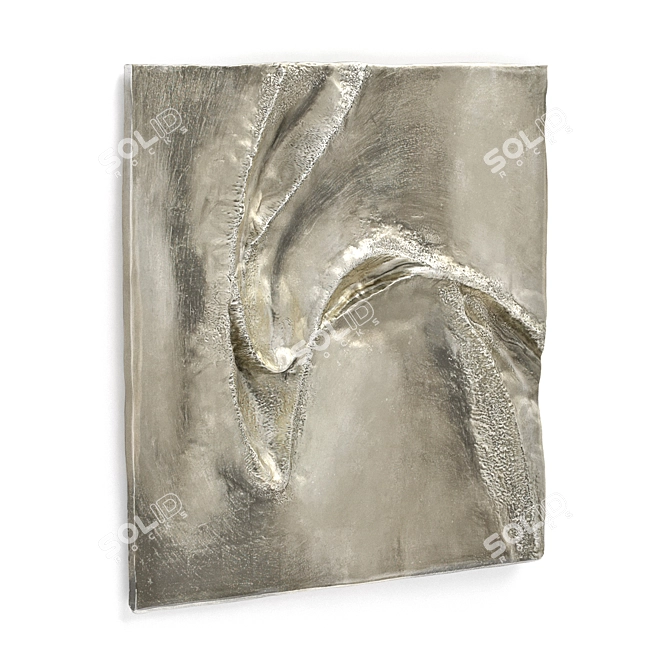 Flight of Bird Metal Relief 3D model image 3