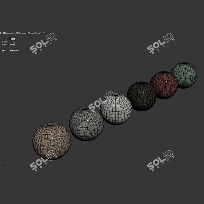 PBR Seamless Gravel 04 Texture 3D model image 2