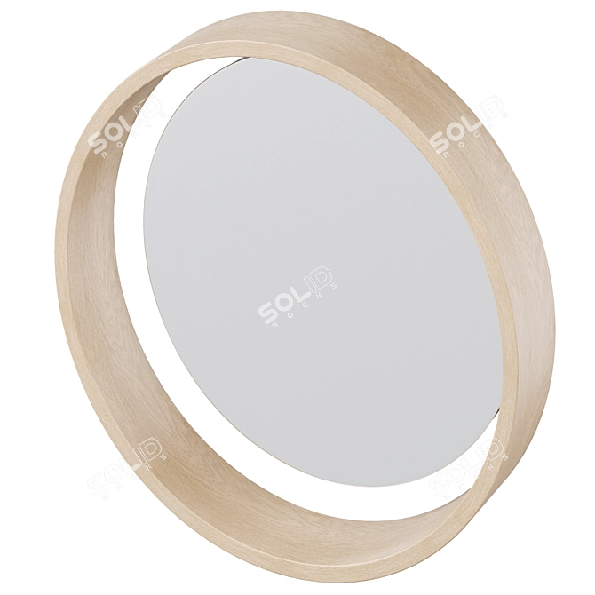 Sleek Carn Wall Mirror Set 3D model image 2