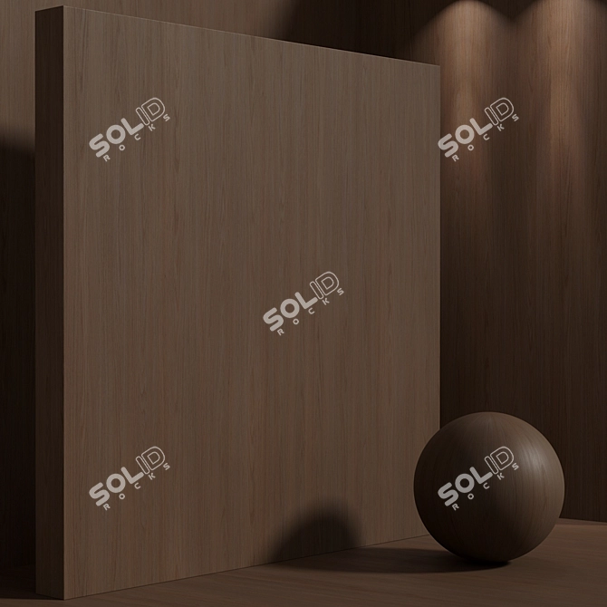 Seamless Oak Wood Set 3D model image 5
