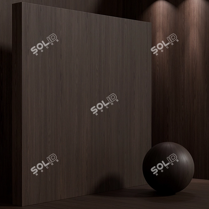 Seamless Oak Wood Set 3D model image 6
