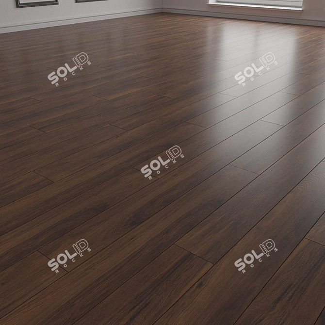 3D Parquet Flooring Model - Seamless Assembly 3D model image 2