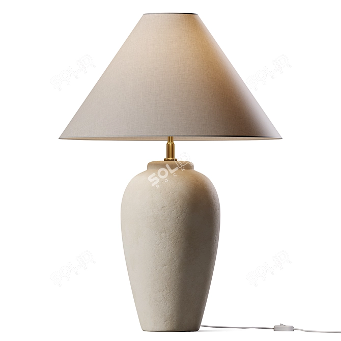 Elegant Bella Table Lamp 3D model image 1