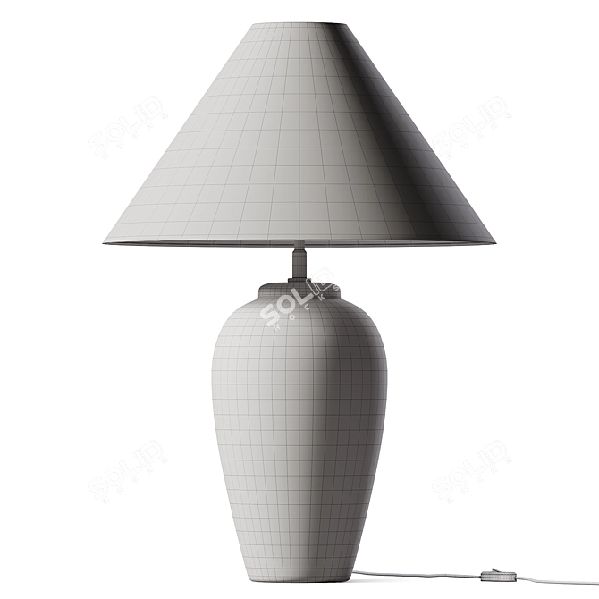 Elegant Bella Table Lamp 3D model image 2