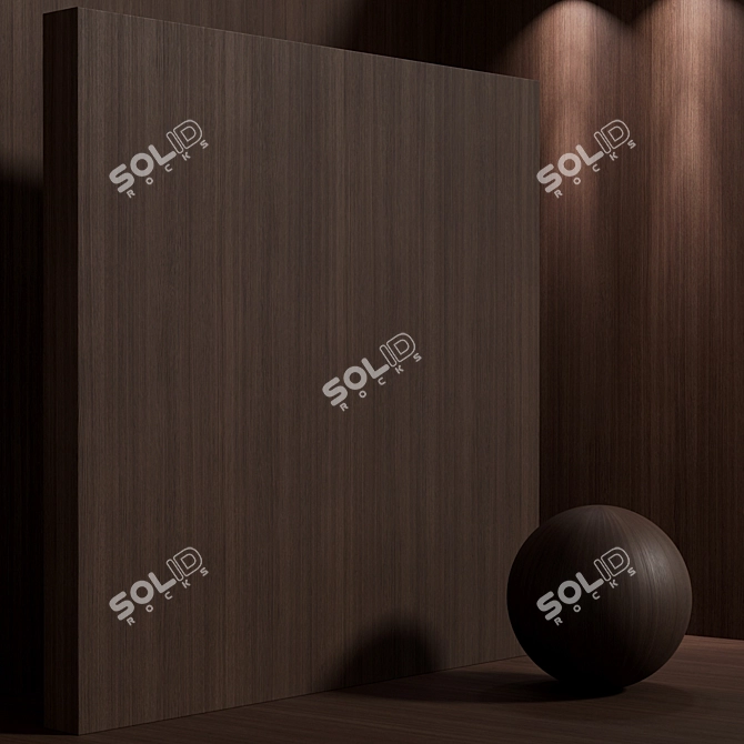 Seamless Oak Wood Material Set 3D model image 6