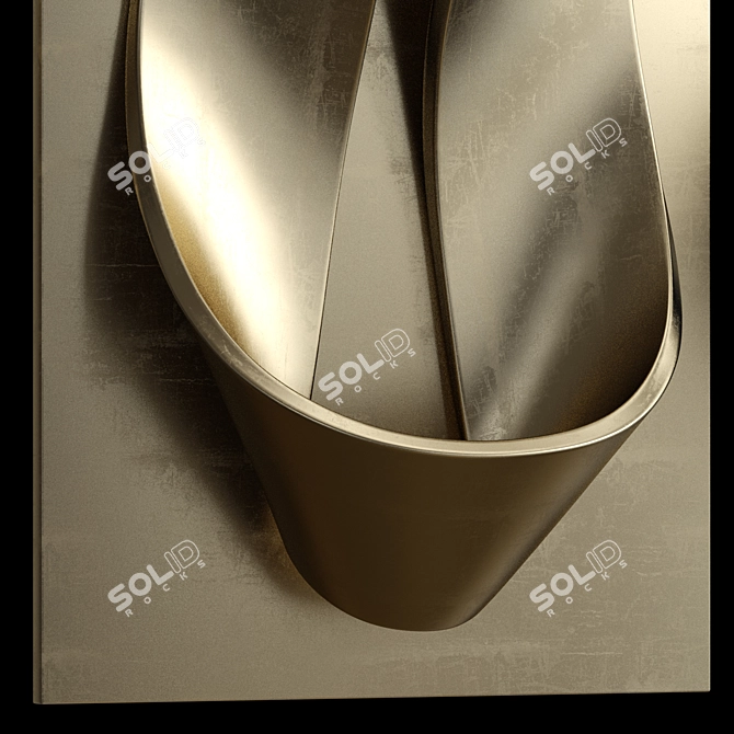 Modern Abstract Wall Art Print 3D model image 3