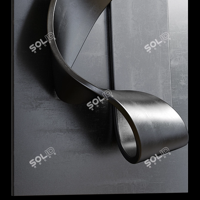 Modern Abstract Wall Art Print 3D model image 4