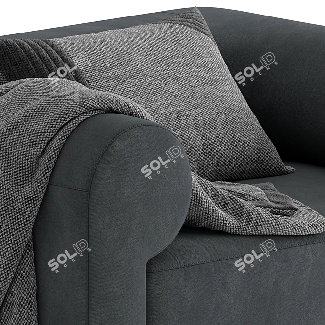 Modern Elegance, the Joplin Armchair 3D model image 3