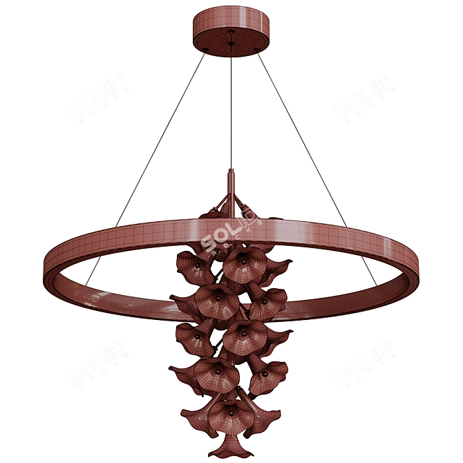 Elegant Modern Luciana Ring Light 3D model image 4