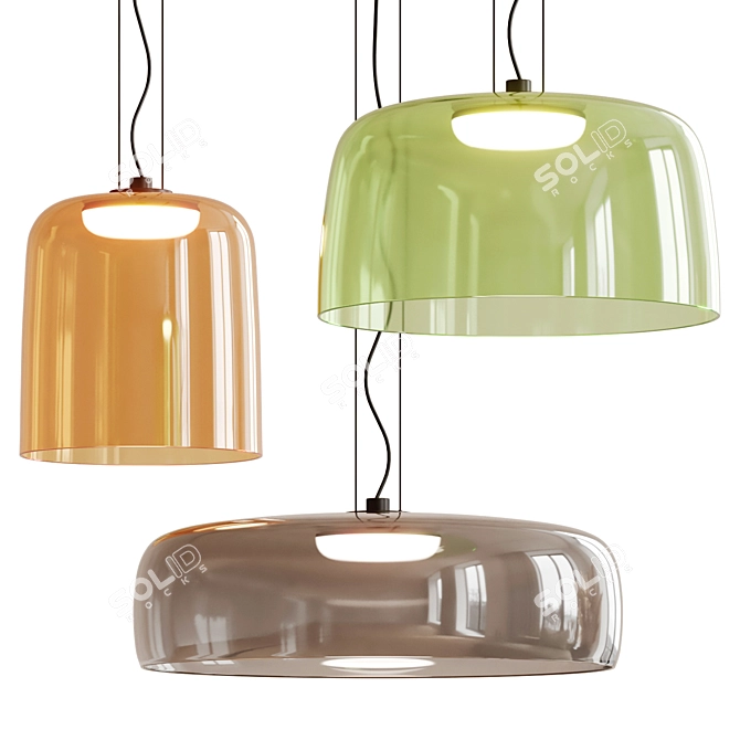 Elegant Glass Levels by LedC4 3D model image 1