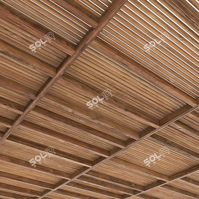  Ceiling Beam n14 3D Model 3D model image 3