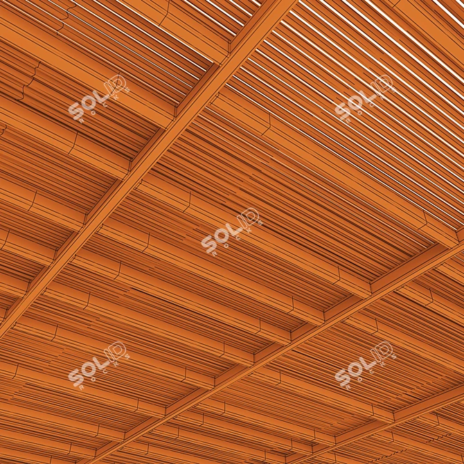  Ceiling Beam n14 3D Model 3D model image 7