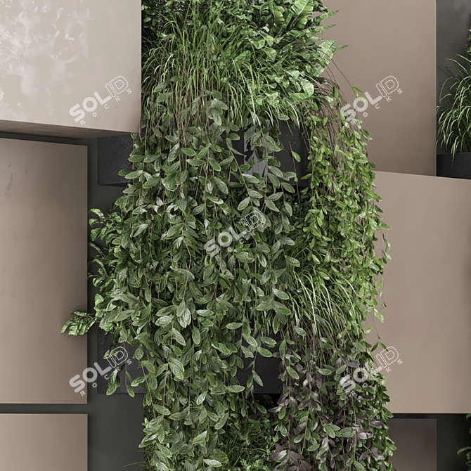 Vertical Wall Garden Set 1117 3D model image 2