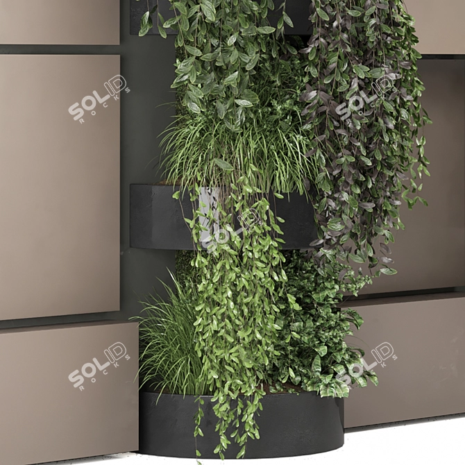 Vertical Wall Garden Set 1117 3D model image 4