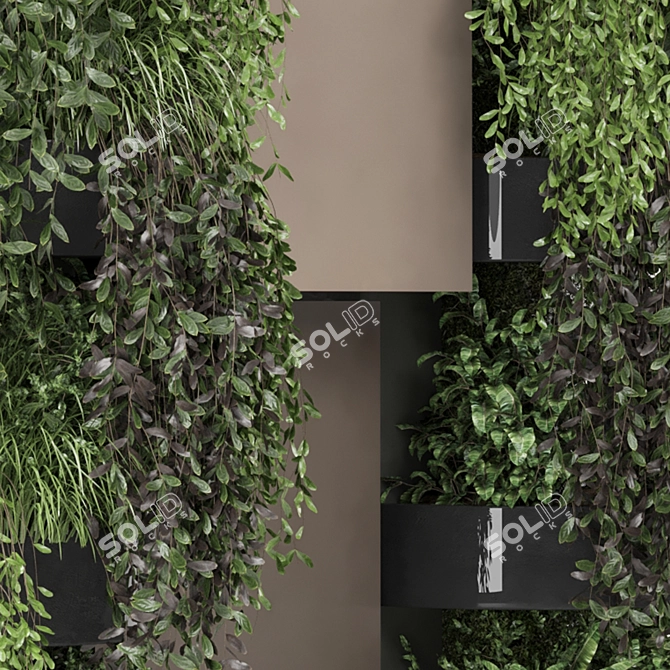 Vertical Wall Garden Set 1117 3D model image 5