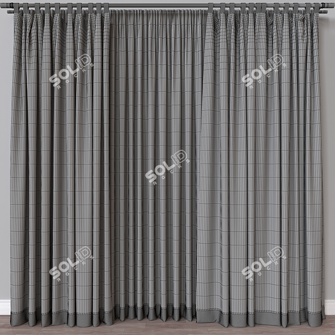 Dual-Render Curtain Model 866 3D model image 4