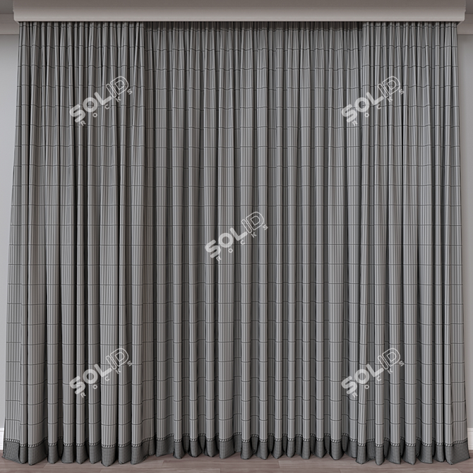 Versatile Curtain 3D Model 3D model image 4