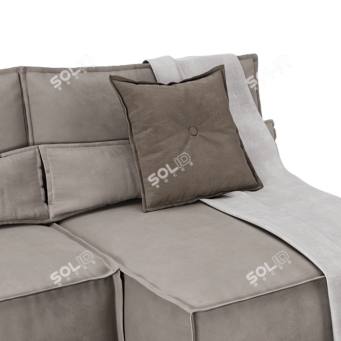 Стильный угловой диван Стаус 3D model image 4