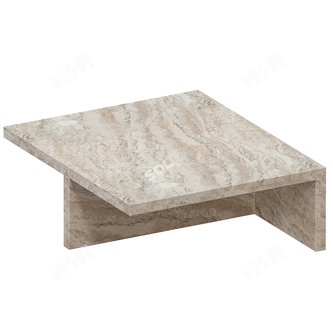 Minimalist Modern Coffee Table Amara 3D model image 1