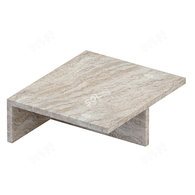 Minimalist Modern Coffee Table Amara 3D model image 2