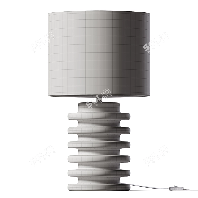 Minimalist Glass Globe Table Lamp 3D model image 2