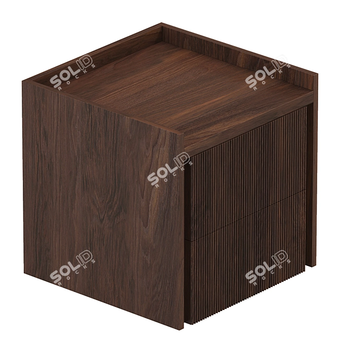 Riva 1920 Revo Nightstand: Modern Geometric Design 3D model image 1