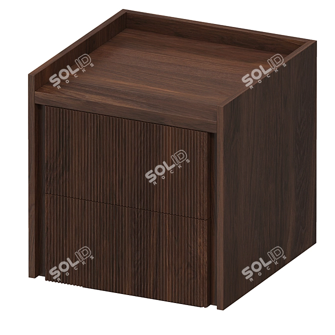 Riva 1920 Revo Nightstand: Modern Geometric Design 3D model image 2