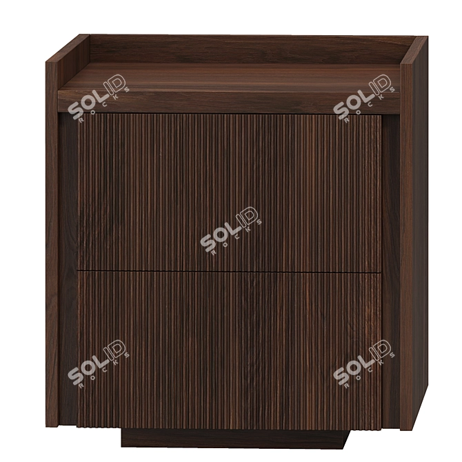 Riva 1920 Revo Nightstand: Modern Geometric Design 3D model image 3