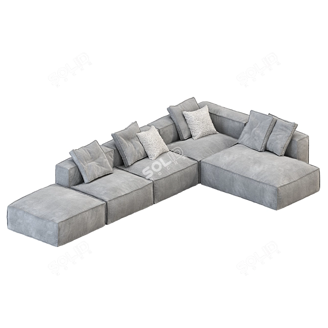 Bonaldo Peanut B Sofa: Creative Relaxation 3D model image 2