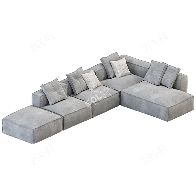 Bonaldo Peanut B Sofa: Creative Relaxation 3D model image 7