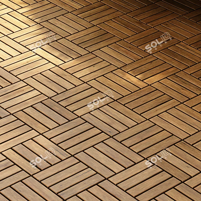  Seamless Parquet PBR Wooden Textures 3D model image 2