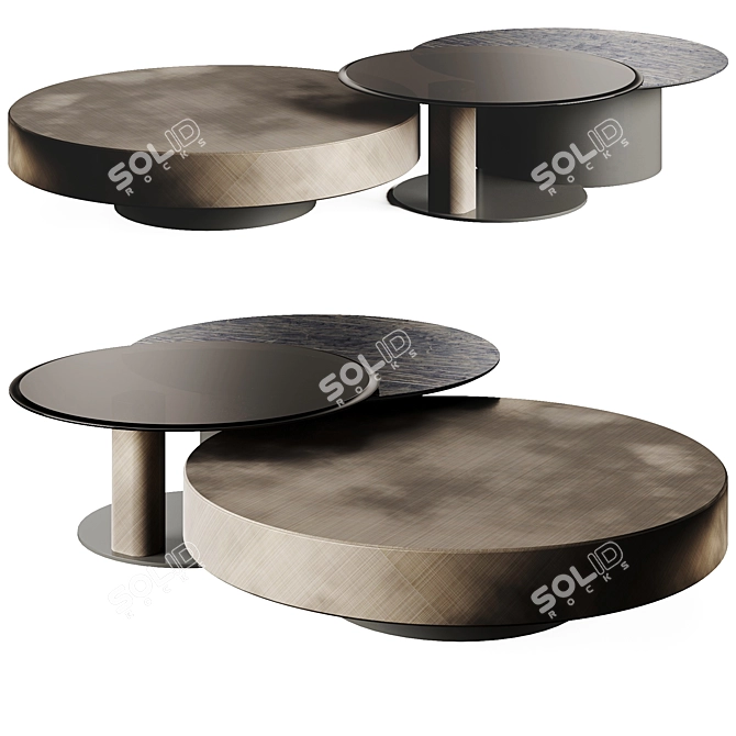 - Cattelan Italia Arena Coffee Table 3D model image 1