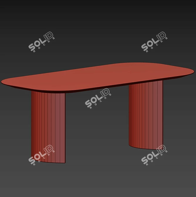 Customizable Miniforms Plauto Dining Table 3D model image 5