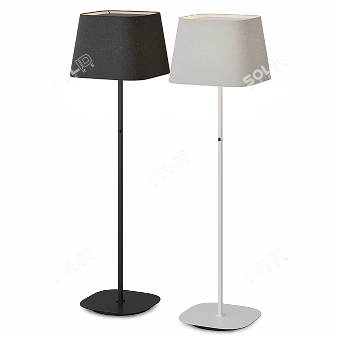 Modern Metal Floor Lamp Sweet 3D model image 3