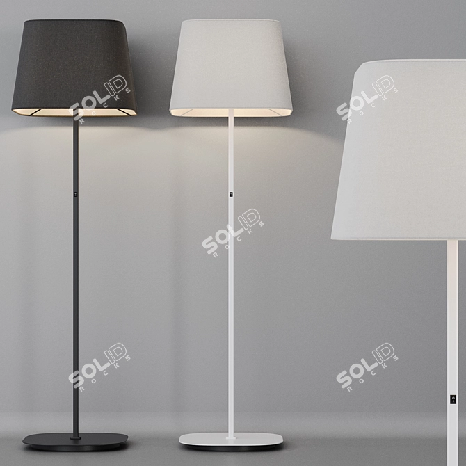 Modern Metal Floor Lamp Sweet 3D model image 5