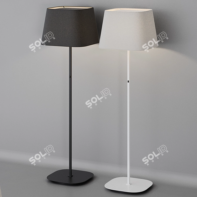 Modern Metal Floor Lamp Sweet 3D model image 7